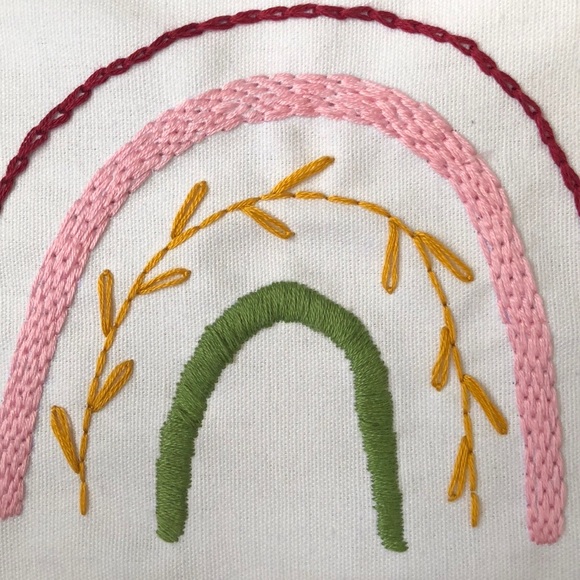 Hand Embroidery Rainbow Decor - Picture 3 of 5